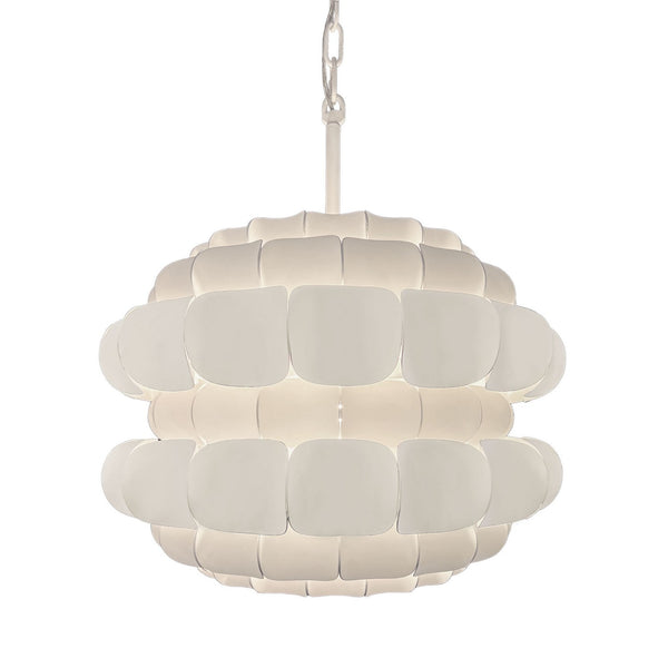 Varaluz - 382P03MW - Three Light Pendant - Swoon - Matte White from Lighting & Bulbs Unlimited in Charlotte, NC