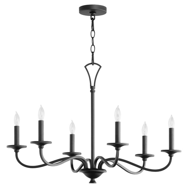 Quorum - 6021-6-59 - Six Light Chandelier - Maryse - Matte Black from Lighting & Bulbs Unlimited in Charlotte, NC