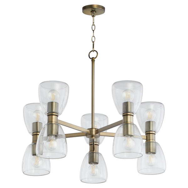Quorum - 615-10-81 - Ten Light Chandelier - Relo - Dark Brass from Lighting & Bulbs Unlimited in Charlotte, NC