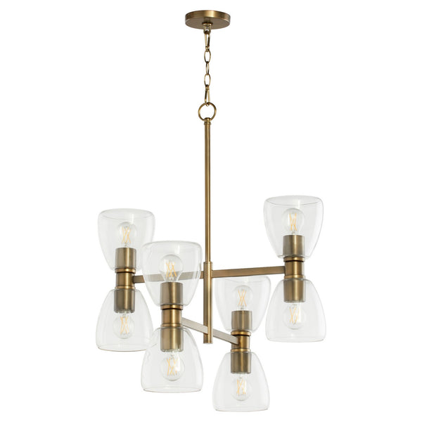 Quorum - 615-8-81 - Eight Light Chandelier - Relo - Dark Brass from Lighting & Bulbs Unlimited in Charlotte, NC