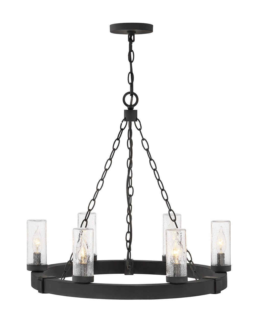 Hinkley - 29206BK - LED Hanging Lantern - Sawyer - Black from Lighting & Bulbs Unlimited in Charlotte, NC