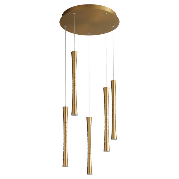 Oxygen - 3-6005-40 - LED Pendant - Sabre - Aged Brass from Lighting & Bulbs Unlimited in Charlotte, NC