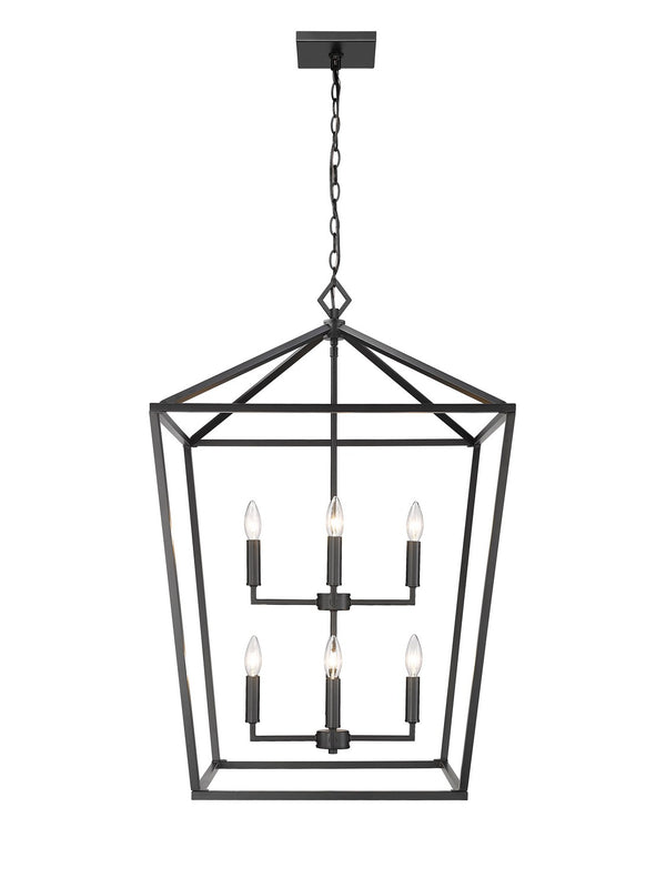 Millennium - 3335-MB - Eight Light Pendant - Matte Black from Lighting & Bulbs Unlimited in Charlotte, NC