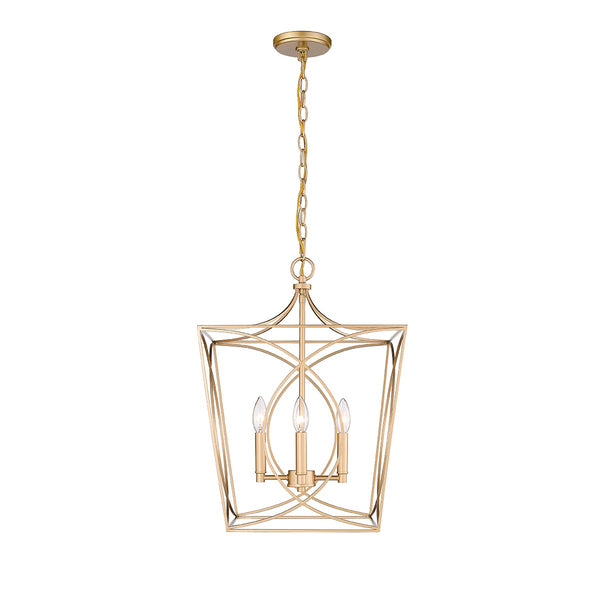 Millennium - 4002-PMG - Four Light Pendant - Tracy - Painted Modern Gold from Lighting & Bulbs Unlimited in Charlotte, NC