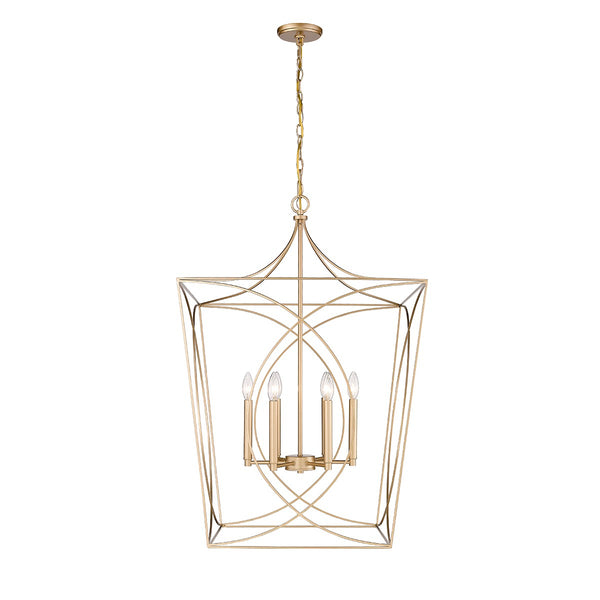 Millennium - 4003-PMG - Six Light Pendant - Tracy - Painted Modern Gold from Lighting & Bulbs Unlimited in Charlotte, NC