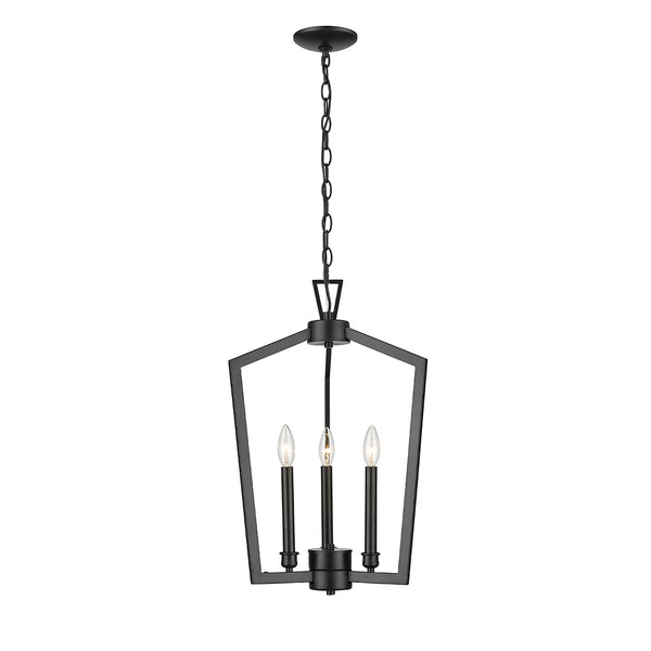 Millennium - 4523-MB - Three Light Pendant - Lizabeth - Matte Black from Lighting & Bulbs Unlimited in Charlotte, NC