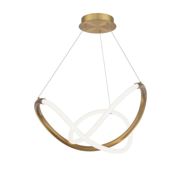 W.A.C. Lighting - PD-19324-AB - LED Pendant - Solo - Aged Brass from Lighting & Bulbs Unlimited in Charlotte, NC