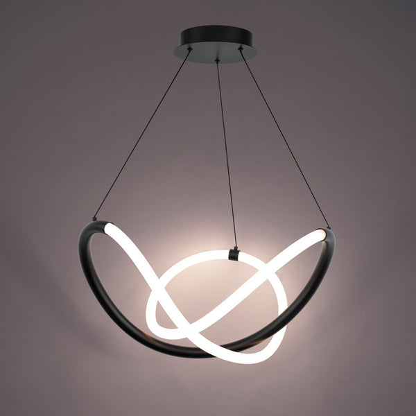 W.A.C. Lighting - PD-19324-BK - LED Pendant - Solo - Black from Lighting & Bulbs Unlimited in Charlotte, NC