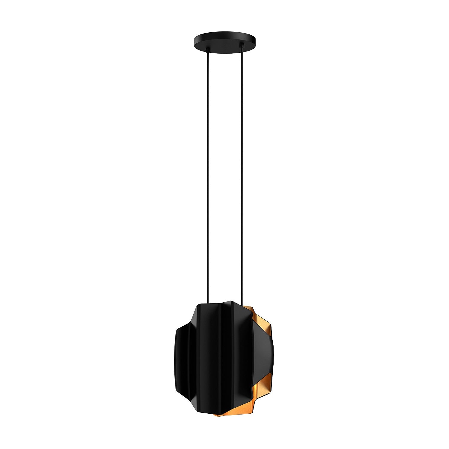 Kuzco Lighting - PD58014-BK/GD - Two Light Pendant - Akira - Black/Gold from Lighting & Bulbs Unlimited in Charlotte, NC