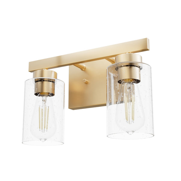 Hunter - 13075 - Two Light Vanity - Hartland - Alturas Gold from Lighting & Bulbs Unlimited in Charlotte, NC