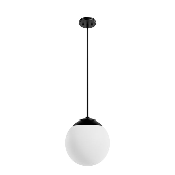 Hunter - 19849 - One Light Pendant - Hepburn - Matte Black from Lighting & Bulbs Unlimited in Charlotte, NC