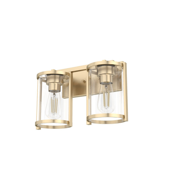 Hunter - 48001 - Two Light Vanity - Astwood - Alturas Gold from Lighting & Bulbs Unlimited in Charlotte, NC