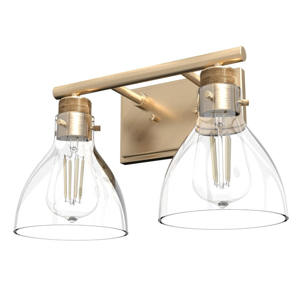Hunter - 48034 - Two Light Vanity - Van Nuys - Alturas Gold from Lighting & Bulbs Unlimited in Charlotte, NC