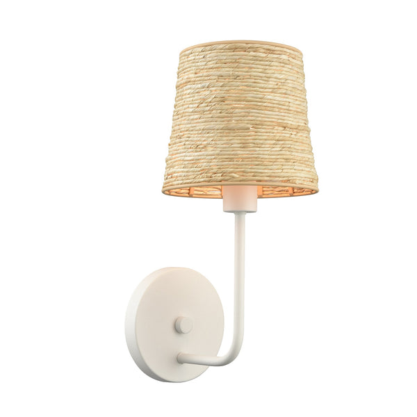 ELK Home - 32454/1 - One Light Wall Sconce - Abaca - Textured White from Lighting & Bulbs Unlimited in Charlotte, NC