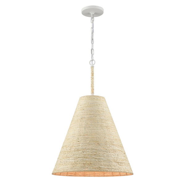 ELK Home - 32456/1 - One Light Pendant - Abaca - Textured White from Lighting & Bulbs Unlimited in Charlotte, NC