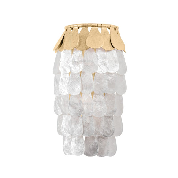 Corbett Lighting - 434-12-VGL - One Light Wall Sconce - Coralie - Vintage Gold Leaf from Lighting & Bulbs Unlimited in Charlotte, NC
