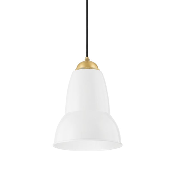 Mitzi - H439701S-AGB/GWH - One Light Pendant - Jamila - Aged Brass from Lighting & Bulbs Unlimited in Charlotte, NC