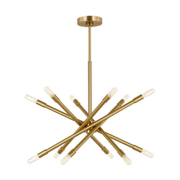 Visual Comfort Studio - CC16712BBS - 12 Light Chandelier - Eastyn - Burnished Brass from Lighting & Bulbs Unlimited in Charlotte, NC