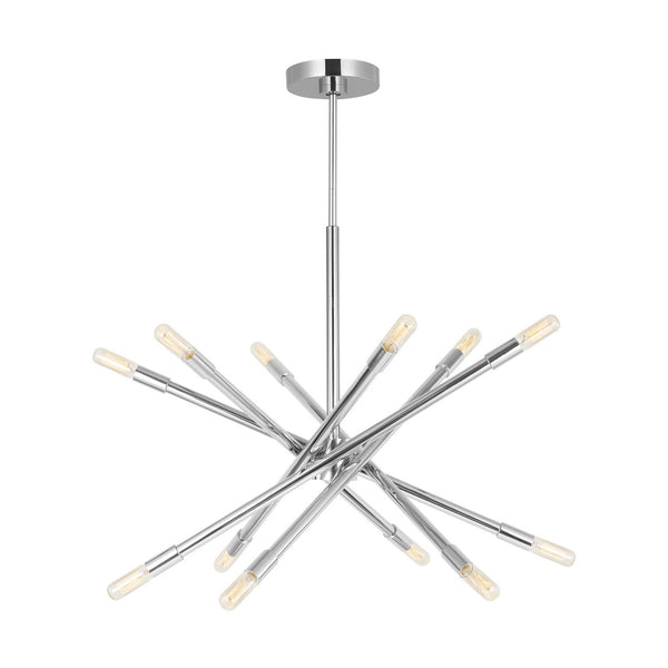 Visual Comfort Studio - CC16712PN - 12 Light Chandelier - Eastyn - Polished Nickel from Lighting & Bulbs Unlimited in Charlotte, NC