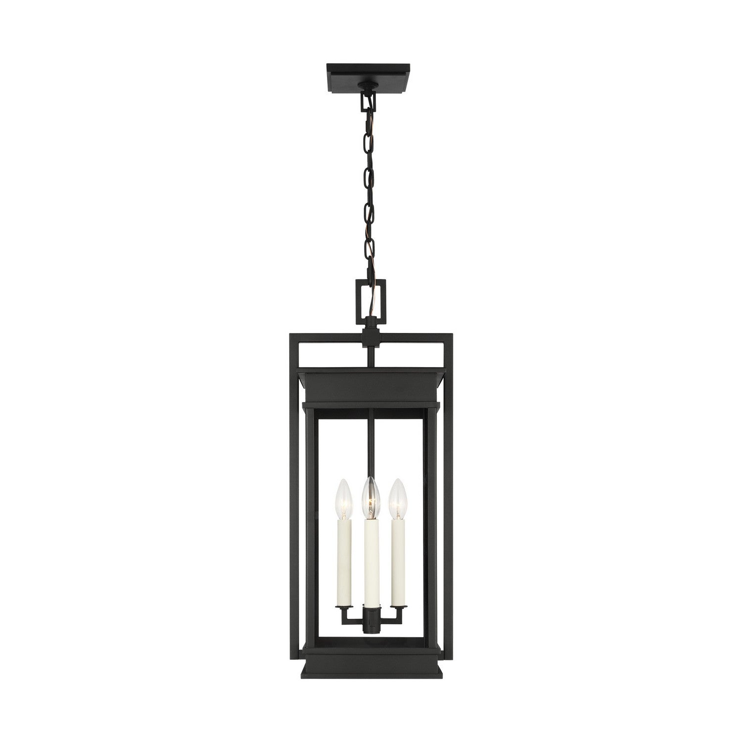 Visual Comfort Studio - CO1534TXB - Four Light Outdoor Pendant - Cupertino - Textured Black from Lighting & Bulbs Unlimited in Charlotte, NC