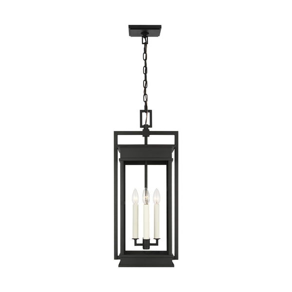 Visual Comfort Studio - CO1534TXB - Four Light Outdoor Pendant - Cupertino - Textured Black from Lighting & Bulbs Unlimited in Charlotte, NC