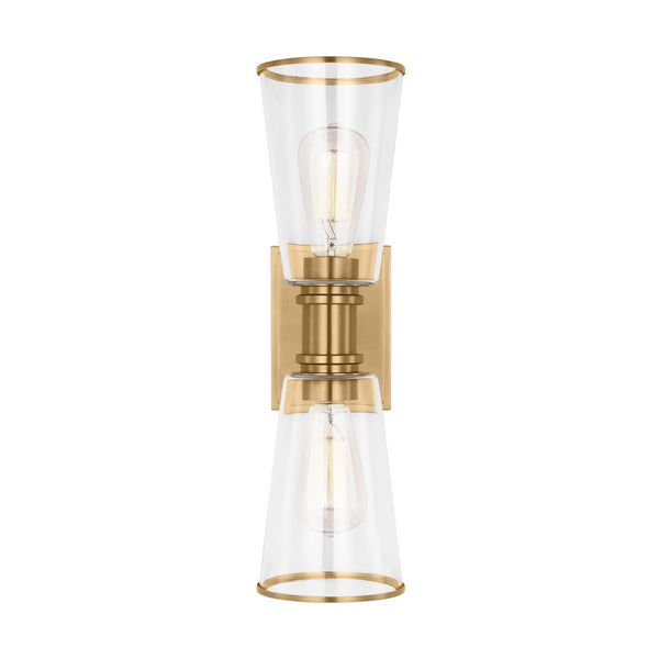 Visual Comfort Studio - CV1042BBS - Two Light Bath Vanity - Alessa - Burnished Brass from Lighting & Bulbs Unlimited in Charlotte, NC
