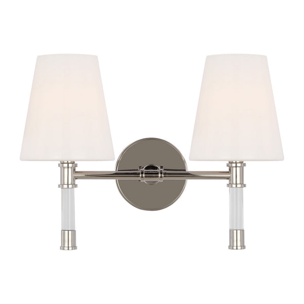 Visual Comfort Studio - CV1052PN - Two Light Bath Vanity - Hanover - Polished Nickel from Lighting & Bulbs Unlimited in Charlotte, NC