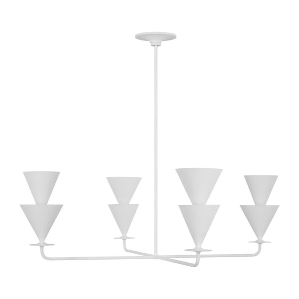 Visual Comfort Studio - LXC1114CPST - Four Light Chandelier - Cornet - Cast Plaster from Lighting & Bulbs Unlimited in Charlotte, NC