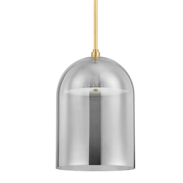 Hudson Valley - 8713-AGB - LED Pendant - Dorval - Aged Brass from Lighting & Bulbs Unlimited in Charlotte, NC