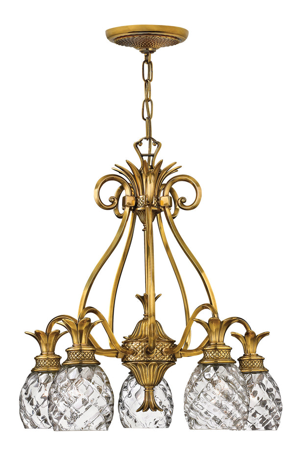 Hinkley - 4885BB - LED Foyer Pendant - Plantation - Burnished Brass from Lighting & Bulbs Unlimited in Charlotte, NC