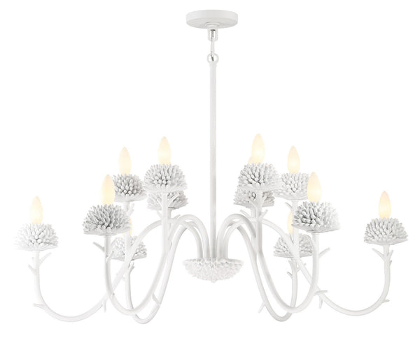 Minka-Lavery - 5908-655 - 12 Light Chandelier - North Fork By Robin Baron - Sand White from Lighting & Bulbs Unlimited in Charlotte, NC
