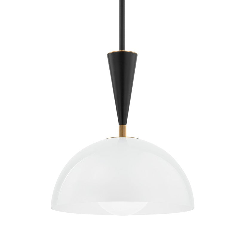 Troy Lighting - F1516-PBR/SBK - One Light Pendant - Payson - Patina Brass from Lighting & Bulbs Unlimited in Charlotte, NC