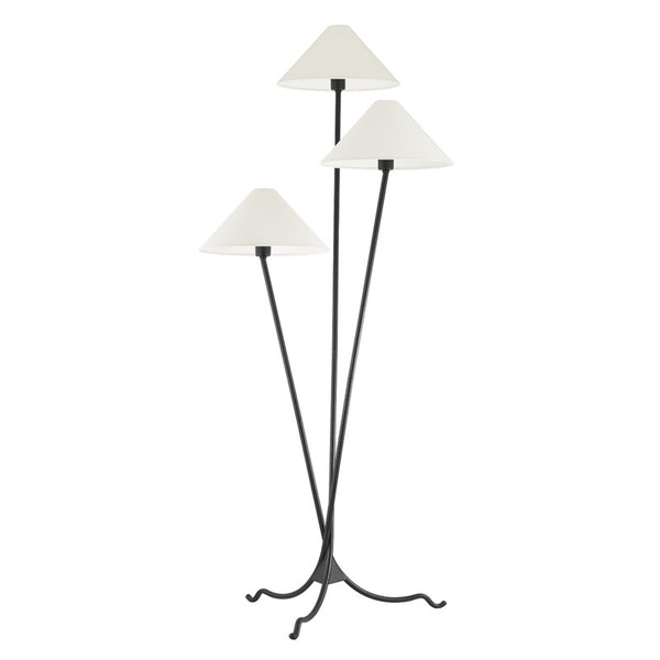 Troy Lighting - PFL1770-FOR - Three Light Floor Lamp - Cedar - Forged Iron from Lighting & Bulbs Unlimited in Charlotte, NC