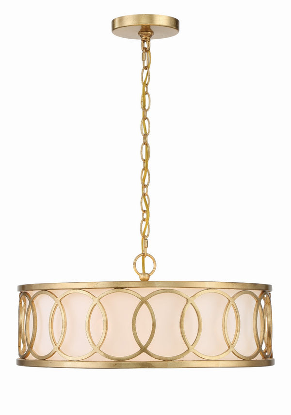 Crystorama - 287-GA - Six Light Chandelier - Graham - Antique Gold from Lighting & Bulbs Unlimited in Charlotte, NC