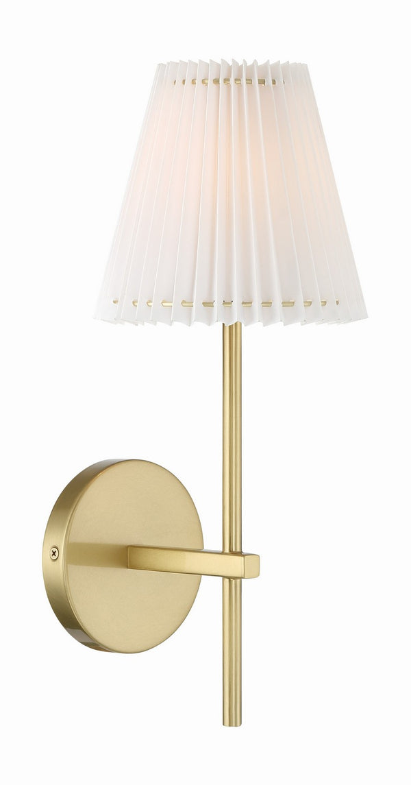 Crystorama - GAM-71001-AG - One Light Wall Mount - Gamma - Aged Brass from Lighting & Bulbs Unlimited in Charlotte, NC