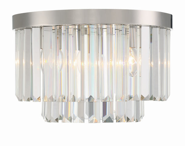 Crystorama - HAY-1400-PN - Four Light Ceiling Mount - Hayes - Polished Nickel from Lighting & Bulbs Unlimited in Charlotte, NC