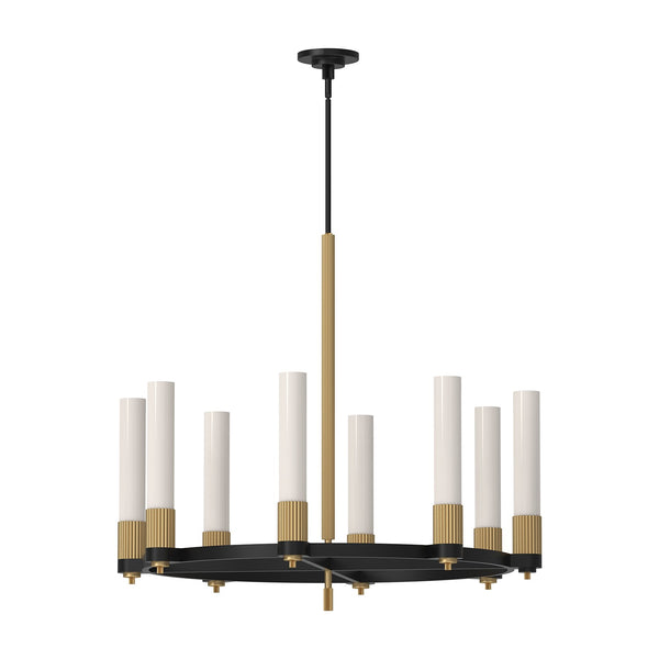 Alora - CH416108MBBG - Eight Light Chandelier - Rue - Brushed Gold|Matte Black/Brushed Gold|Warm Bronze from Lighting & Bulbs Unlimited in Charlotte, NC