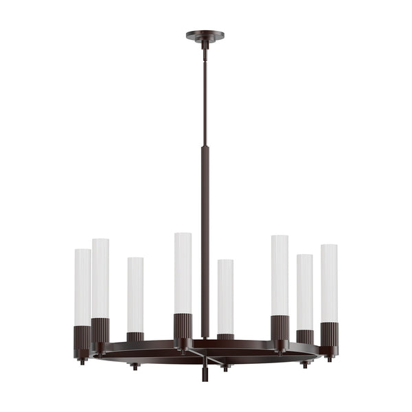 Alora - CH416108WB - Eight Light Chandelier - Rue - Brushed Gold|Matte Black/Brushed Gold|Warm Bronze from Lighting & Bulbs Unlimited in Charlotte, NC