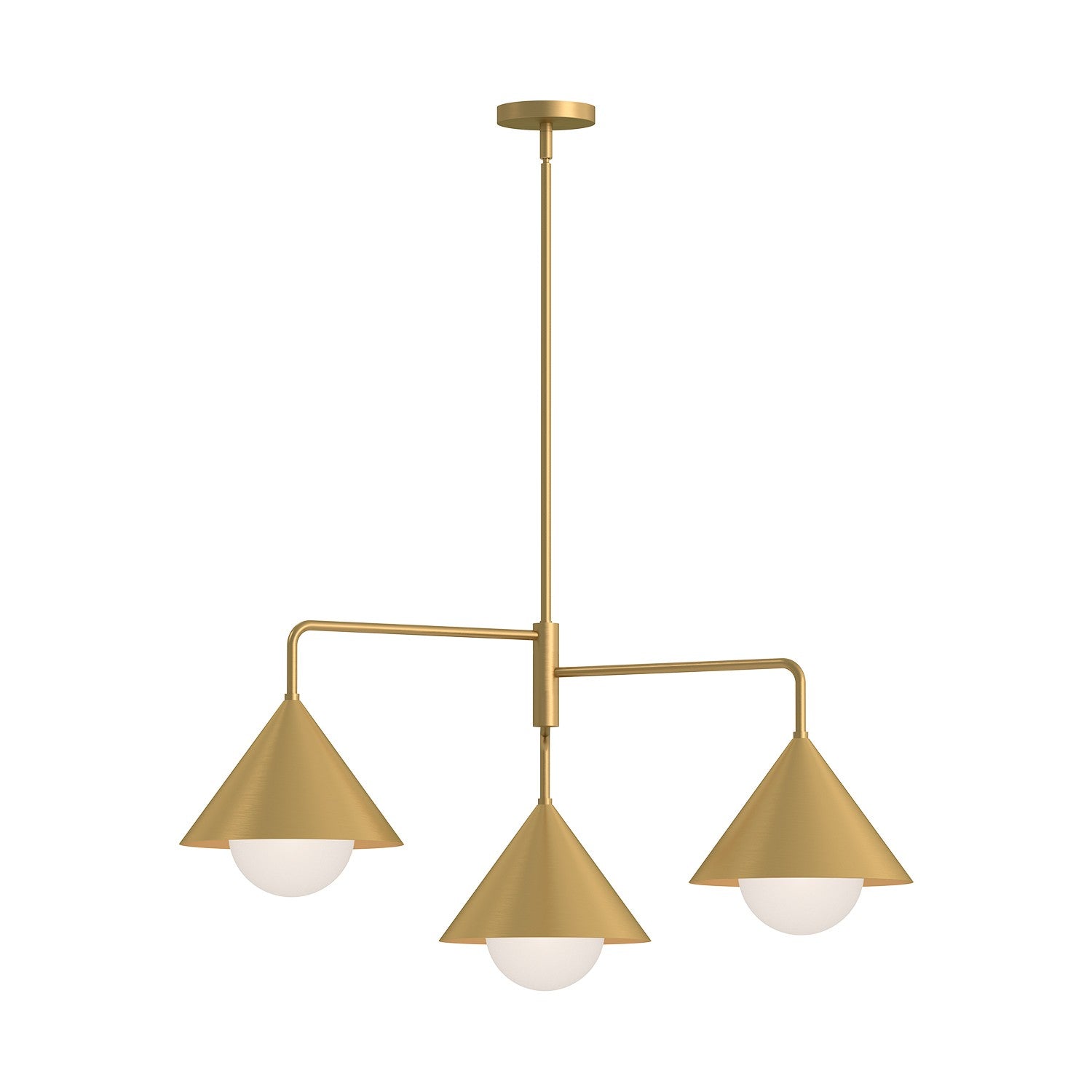 Alora - CH485245BGOP - Three Light Chandelier - Remy - Brushed Gold/Opal Glass|Matte Black/Opal Glass|White/Opal Glass from Lighting & Bulbs Unlimited in Charlotte, NC