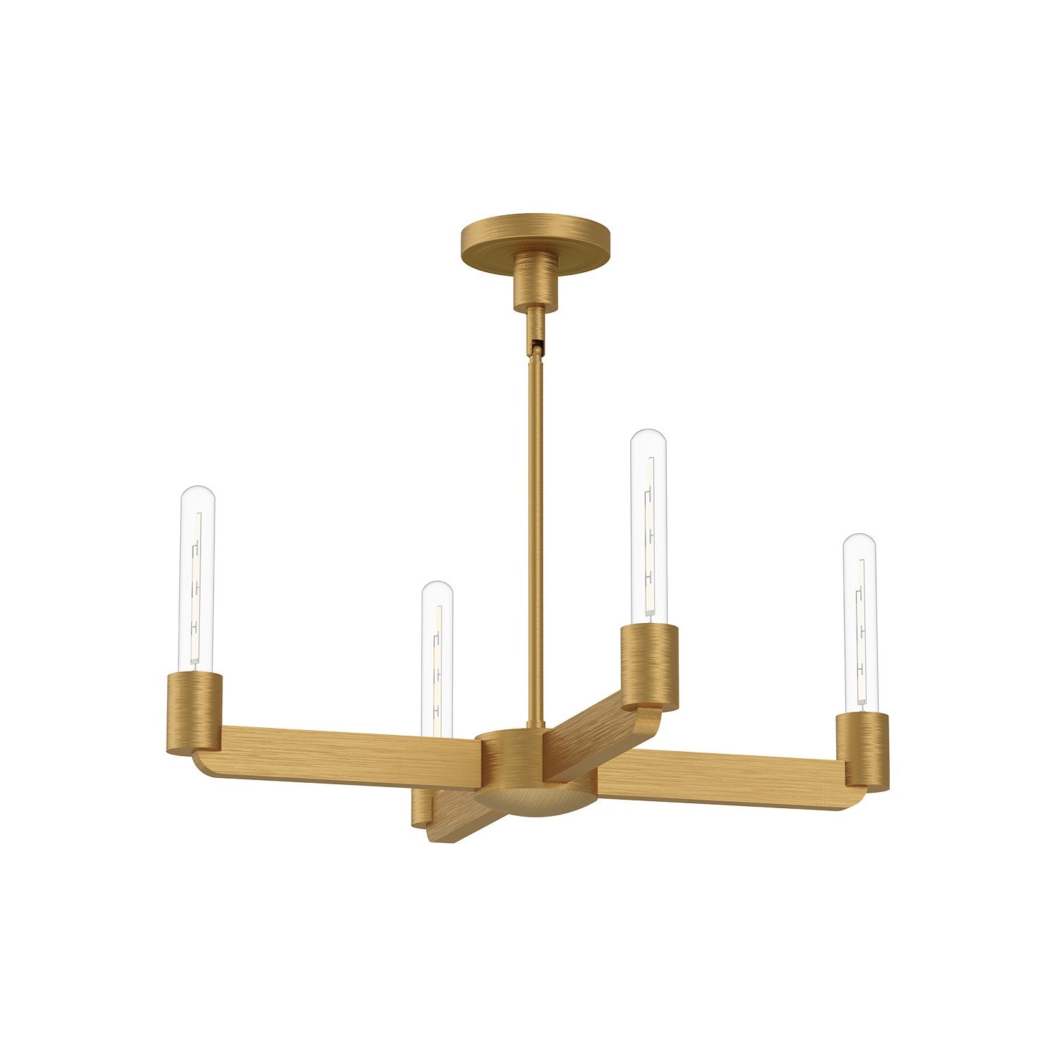 Alora - CH607225AG - Four Light Chandelier - Claire - Aged Gold|Matte Black from Lighting & Bulbs Unlimited in Charlotte, NC