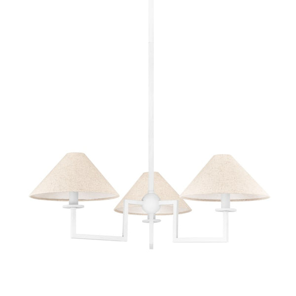 Mitzi - H760803-TWH - Three Light Chandelier - Gladwyne - Textured White from Lighting & Bulbs Unlimited in Charlotte, NC