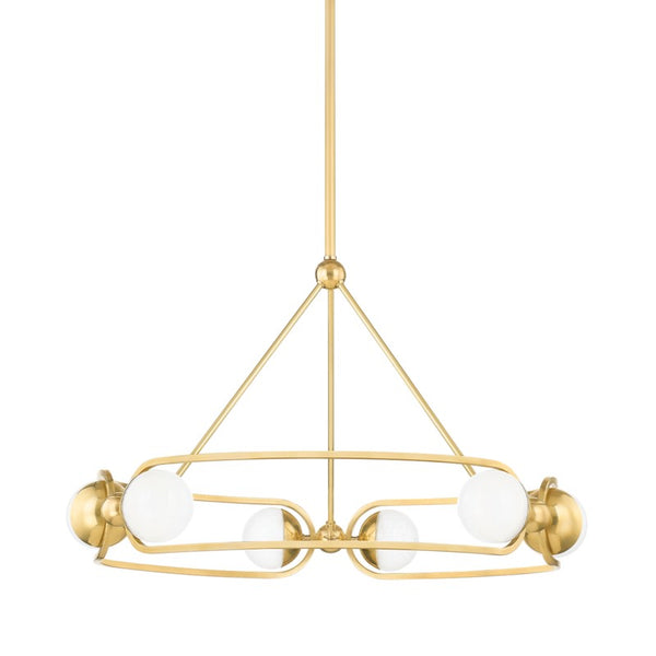 Hudson Valley - 2531-AGB - LED Chandelier - Hartford - Aged Brass from Lighting & Bulbs Unlimited in Charlotte, NC