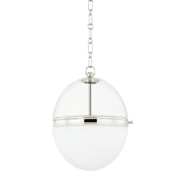 Hudson Valley - 3815-PN - One Light Pendant - Donnell - Polished Nickel from Lighting & Bulbs Unlimited in Charlotte, NC