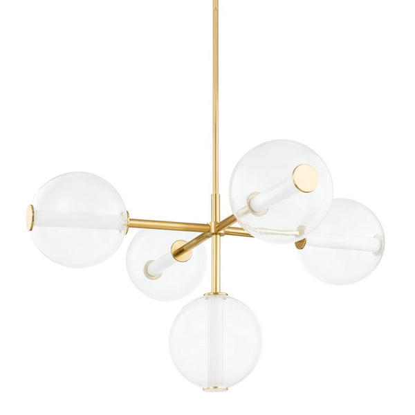 Hudson Valley - 5248-AGB - LED Chandelier - Richford - Aged Brass from Lighting & Bulbs Unlimited in Charlotte, NC