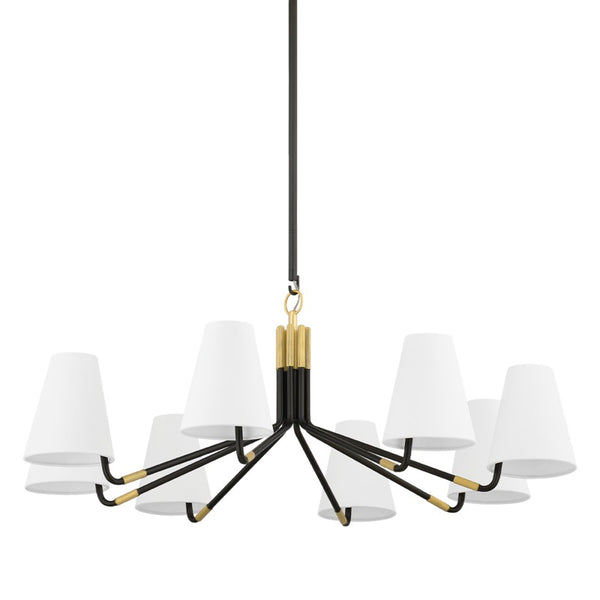 Hudson Valley - 6640-AGB/DB - Eight Light Chandelier - Stanwyck - Aged Brass/Distressed Bronze from Lighting & Bulbs Unlimited in Charlotte, NC