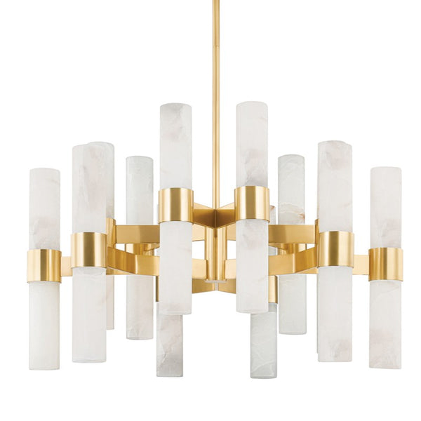 Hudson Valley - 8938-AGB - 24 Light Chandelier - Stowe - Aged Brass from Lighting & Bulbs Unlimited in Charlotte, NC