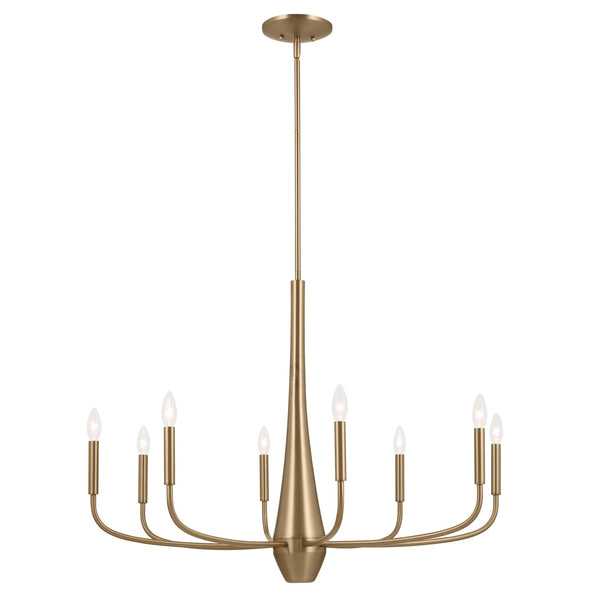 Kichler - 52526CPZ - Eight Light Chandelier - Deela - Champagne Bronze from Lighting & Bulbs Unlimited in Charlotte, NC