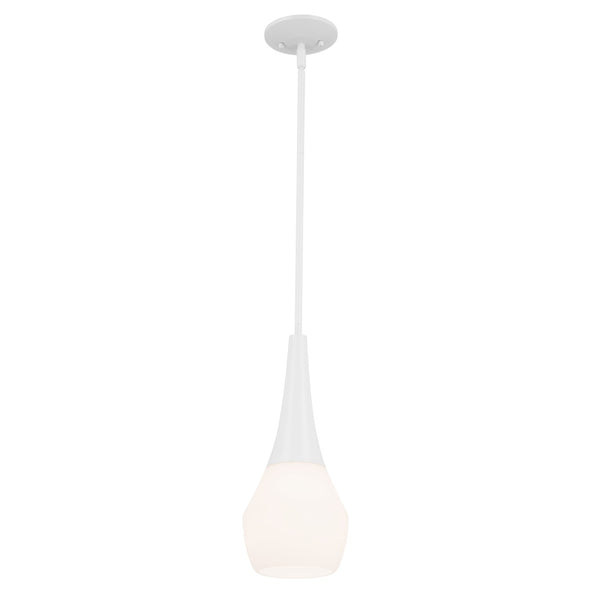 Kichler - 52529WH - One Light Pendant - Deela - White from Lighting & Bulbs Unlimited in Charlotte, NC