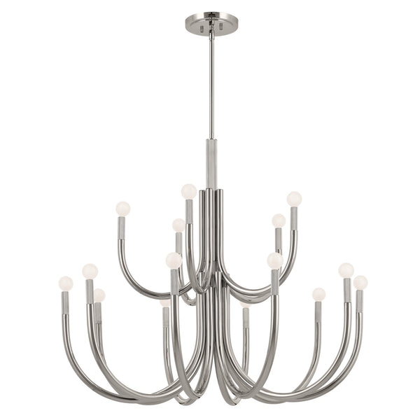 Kichler - 52552PN - 15 Light Chandelier - Odensa - Polished Nickel from Lighting & Bulbs Unlimited in Charlotte, NC