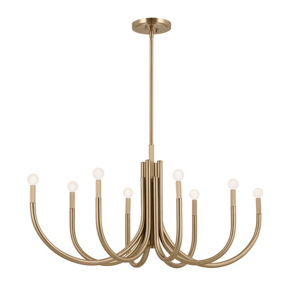 Kichler - 52553CPZ - Eight Light Chandelier - Odensa - Champagne Bronze from Lighting & Bulbs Unlimited in Charlotte, NC